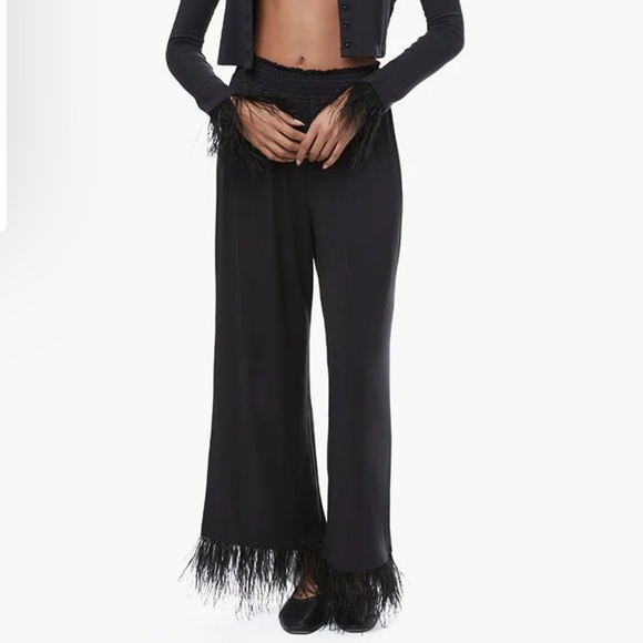 WeWoreWhat Feather Detail Pajama Set*